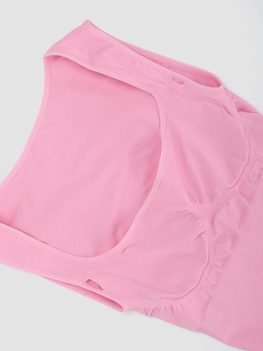 BodyLyn🌿 Eco-friendly Seamless Square Neck Waist and Belly Shaping Jumpsuit