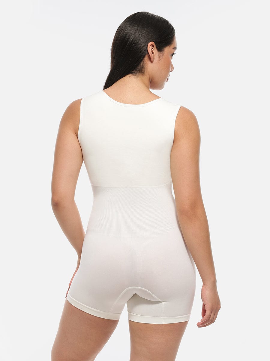 BodyLyn🌿 Eco-friendly Seamless Square Neck Waist and Belly Shaping Jumpsuit