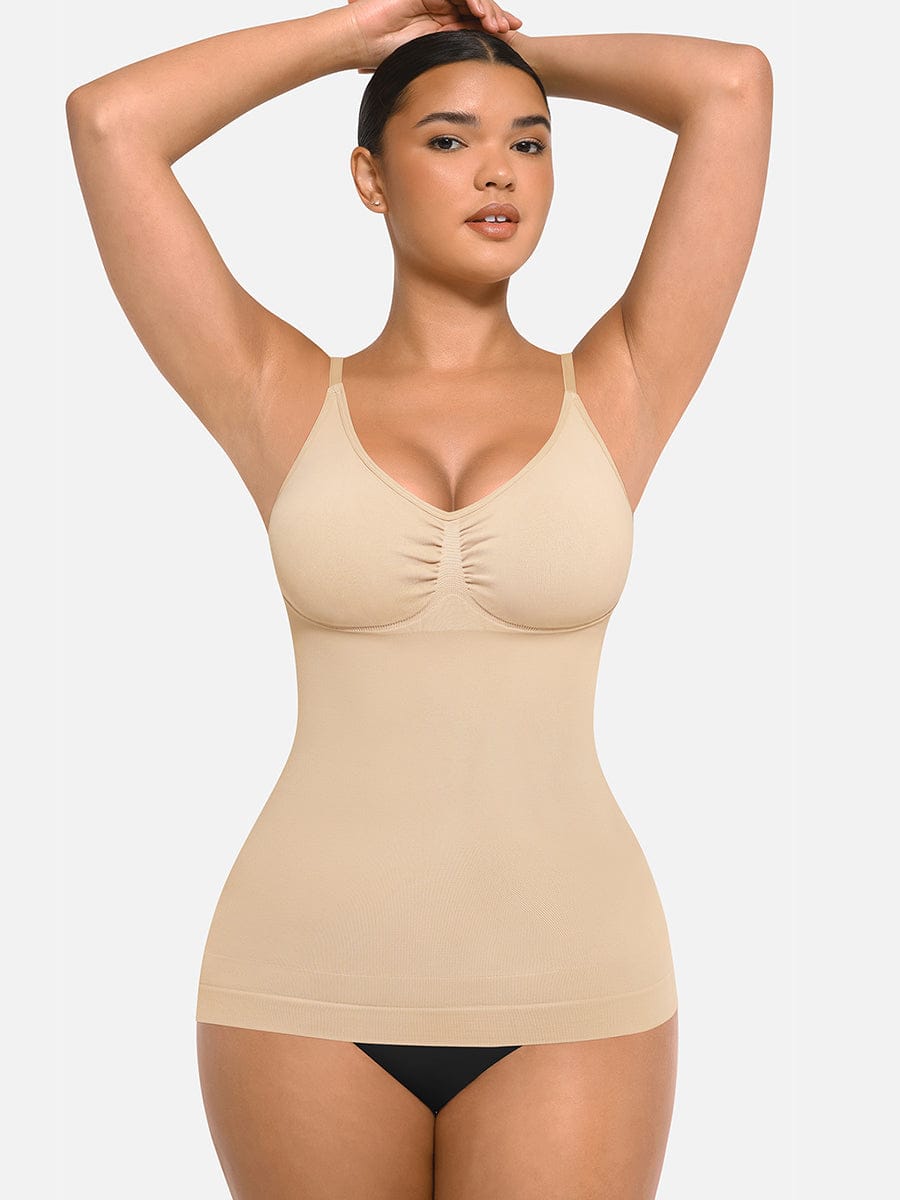 BodyLyn Seamless Bust Support Waist and Abdomen Control Shape Tank Top