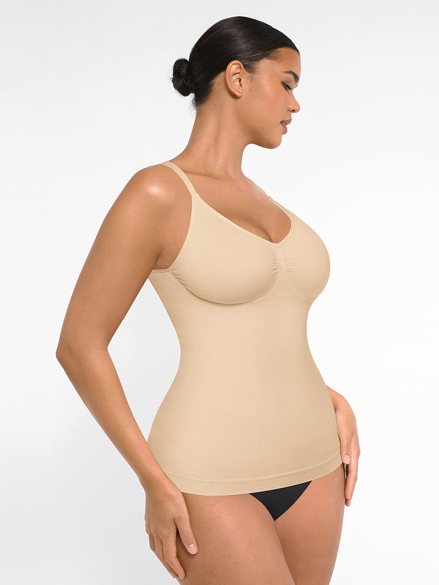 BodyLyn Seamless Bust Support Waist and Abdomen Control Shape Tank Top