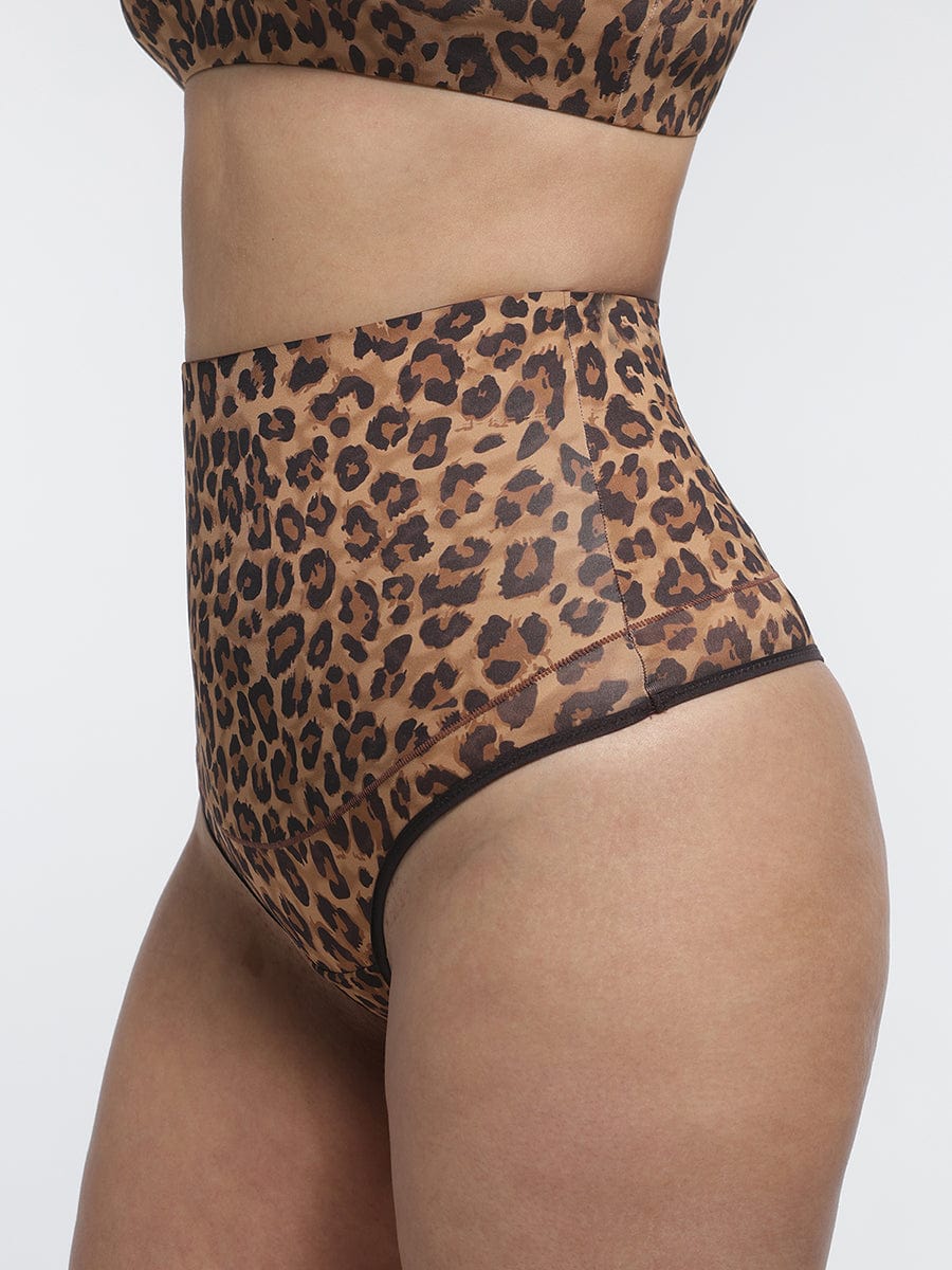 BodyLyn High Waist Tummy Control Thong Shapewear Panties