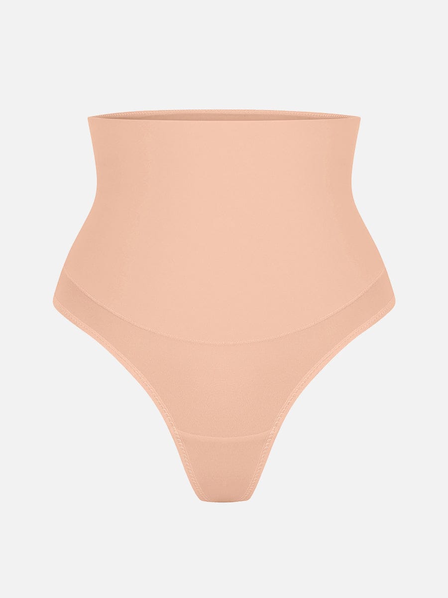 BodyLyn High Waist Tummy Control Thong Shapewear Panties