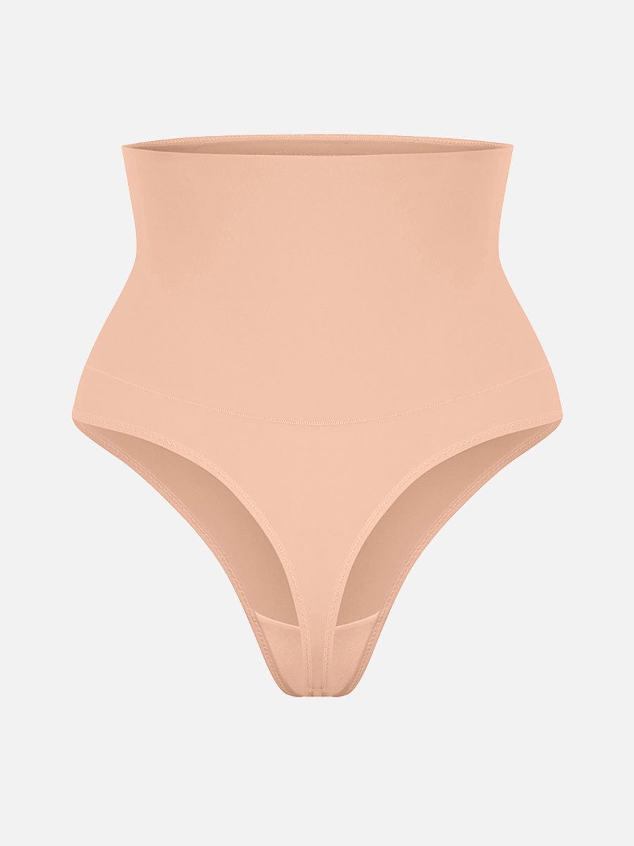 BodyLyn High Waist Tummy Control Thong Shapewear Panties