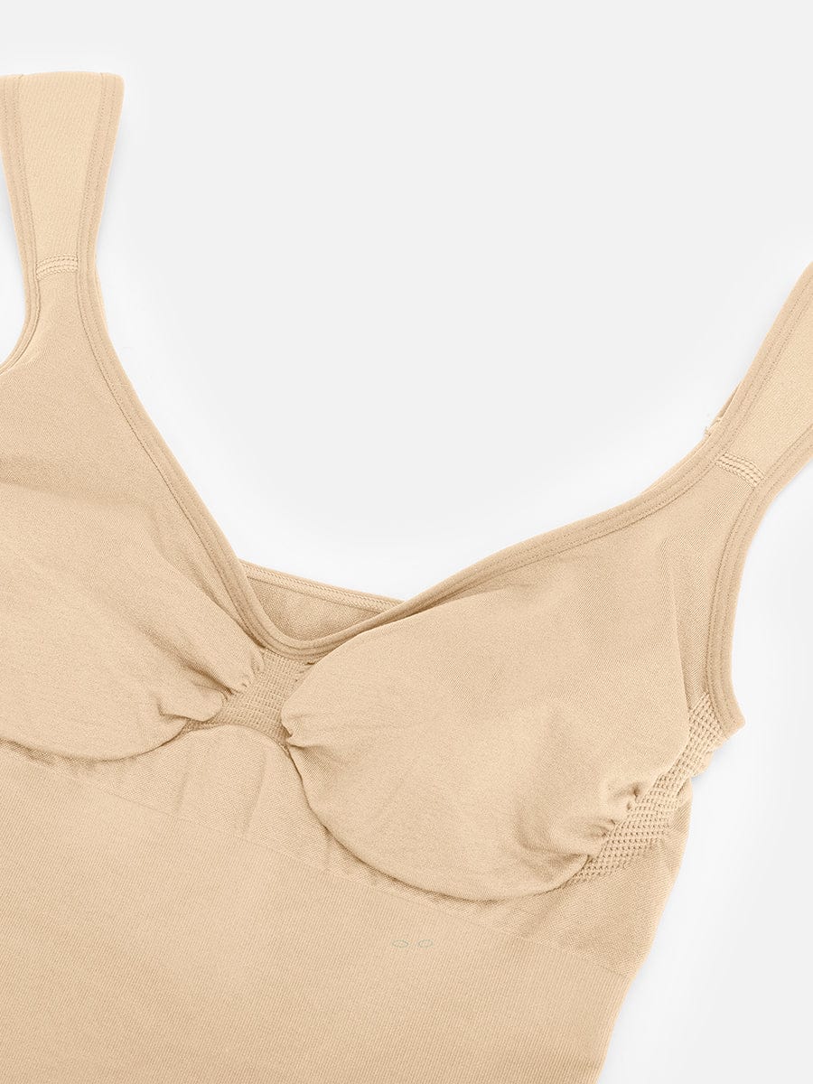 BodyLyn Seamless Diamond Neck Bust Support Waist Control Panty Bodysuit