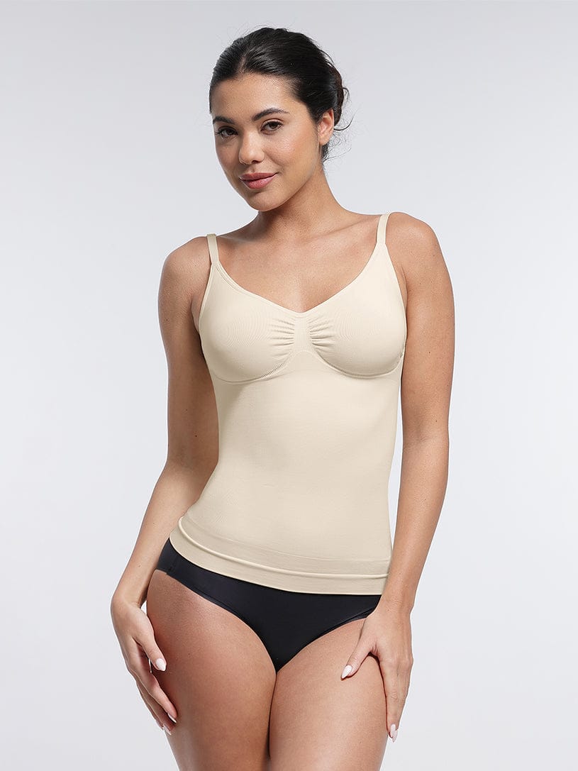 BodyLyn Seamless Bust Support Waist and Abdomen Control Shape Tank Top
