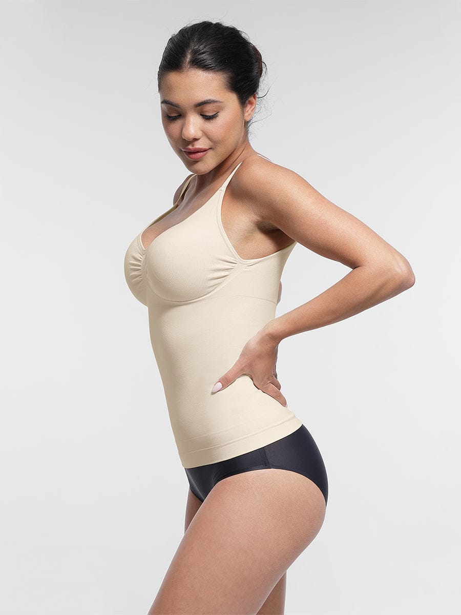 BodyLyn Seamless Bust Support Waist and Abdomen Control Shape Tank Top