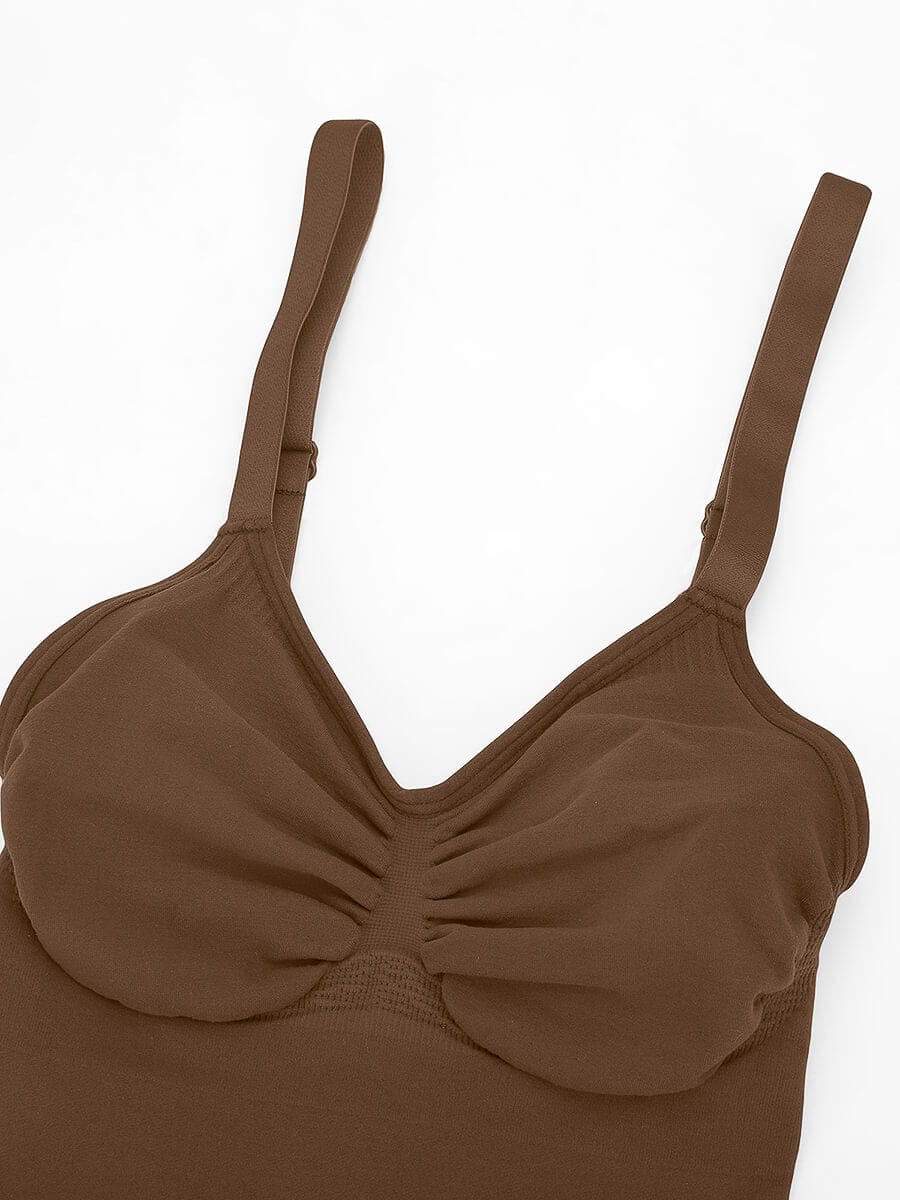 BodyLyn Seamless Chest Support Waist Control Shapewear Bodysuit