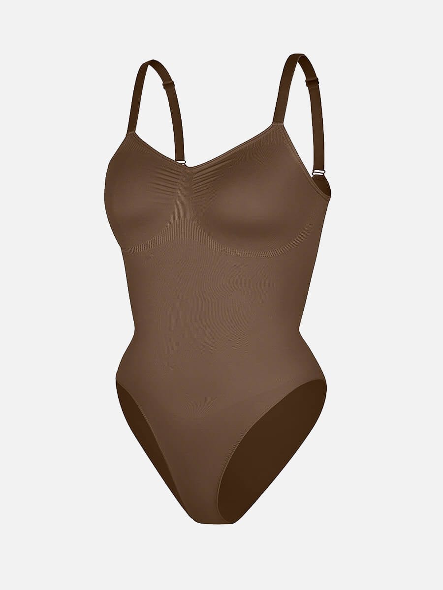 BodyLyn Seamless Chest Support Waist Control Shapewear Bodysuit