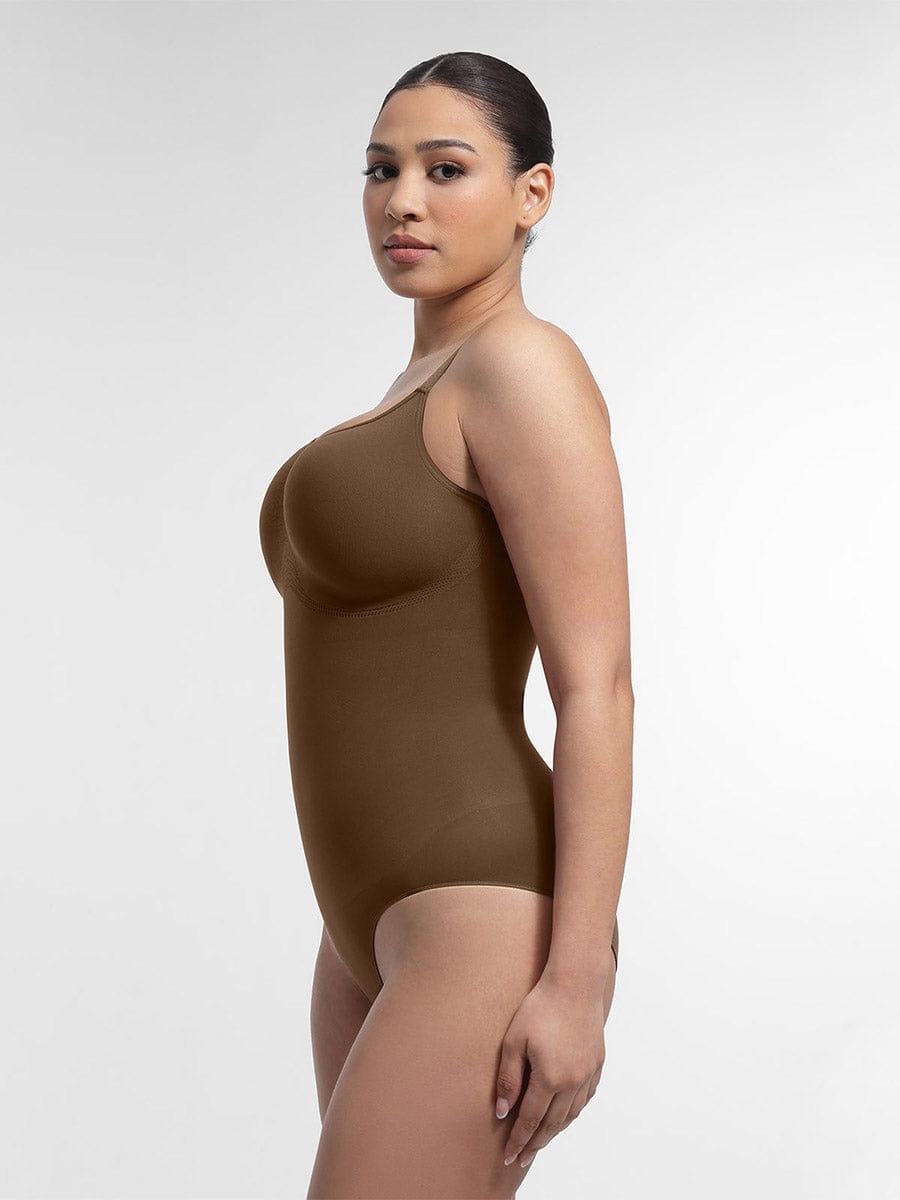 BodyLyn Seamless Chest Support Waist Control Shapewear Bodysuit