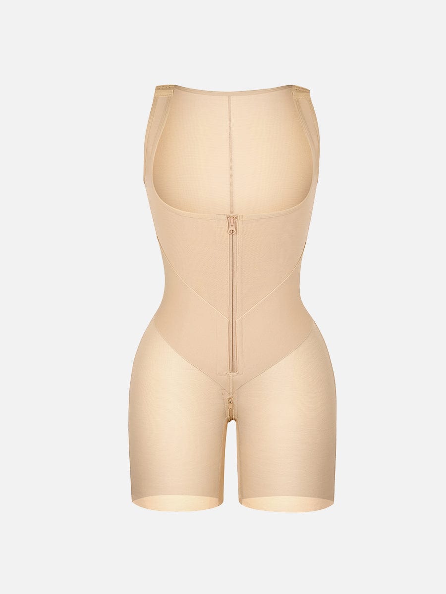 BodyLyn U-Shaped Chest Support Waist Control Peach Butt Post Surgery Full Body Shapewear