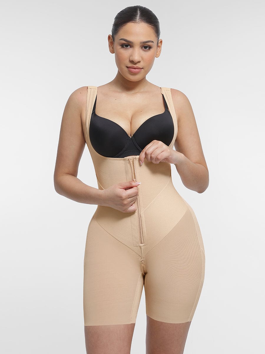BodyLyn U-Shaped Chest Support Waist Control Peach Butt Post Surgery Full Body Shapewear