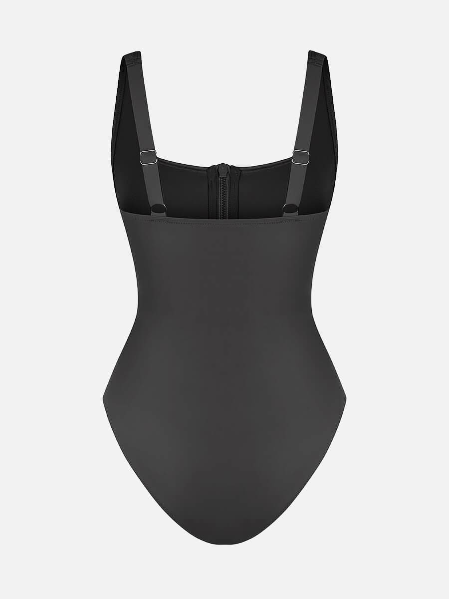 BodyLyn Shaping Waist Tummy Control Panty One Piece Swimsuit