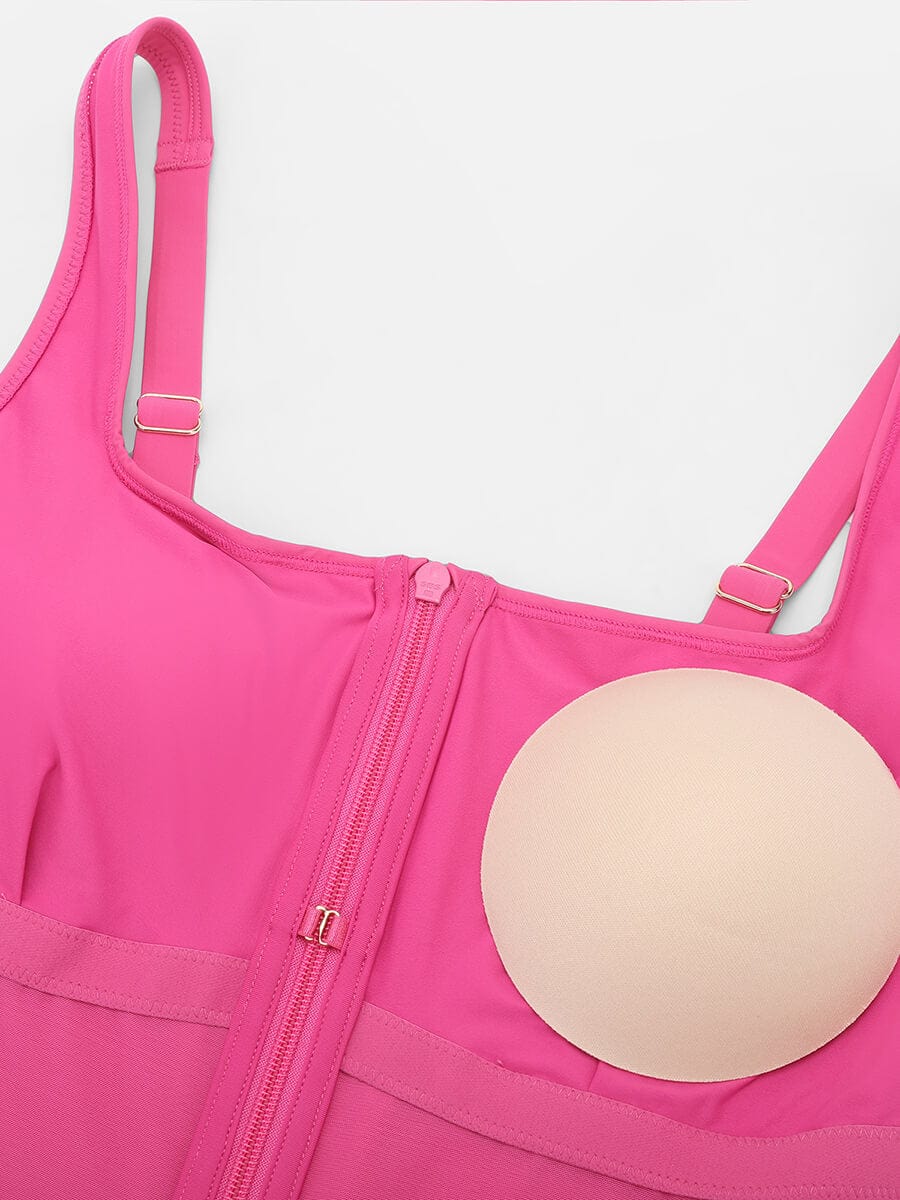 BodyLyn Shaping Waist Tummy Control Panty One Piece Swimsuit