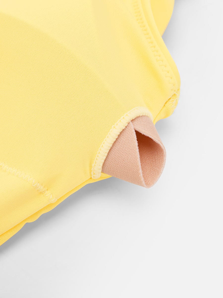 BodyLyn Waist Shaping Mesh Eco Lining Ruched Brief One Piece Swimsuit with Pads