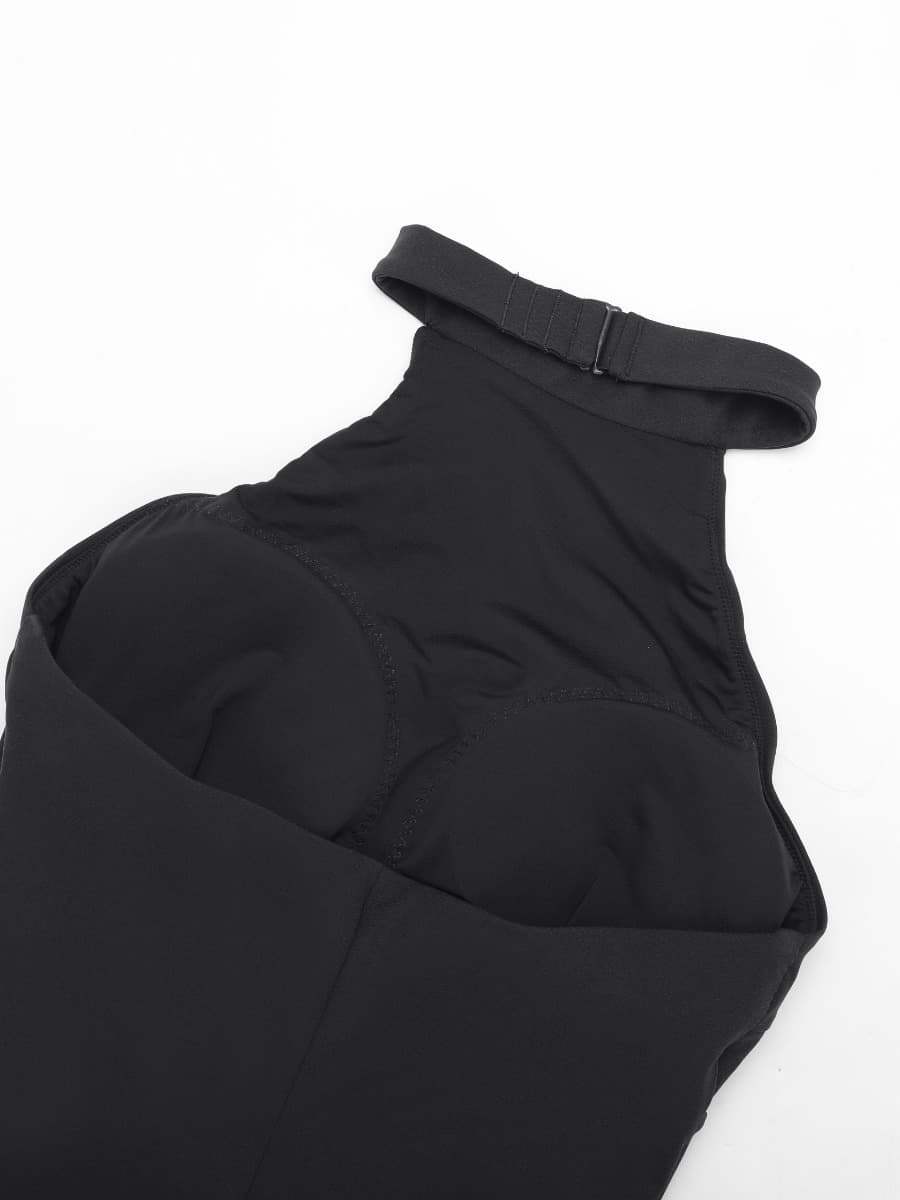 Wholesale One Piece Halter Thigh Slimming Shapewear Jumpsuits