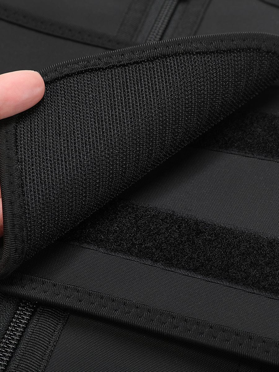 Wholesale Black Bust Support Latex Waist Trainer With Belt Firm Control