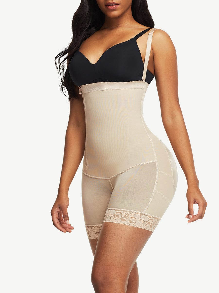 Wholesale Pretty Detachable Straps Side Zip Postoperative Body Shaper