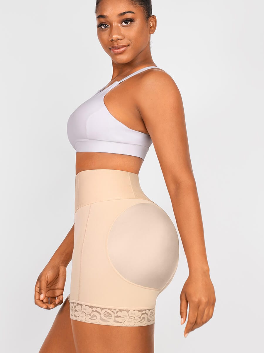 Butt Lifter Tummy Control High Waisted Mid Thigh Shaper Shorts