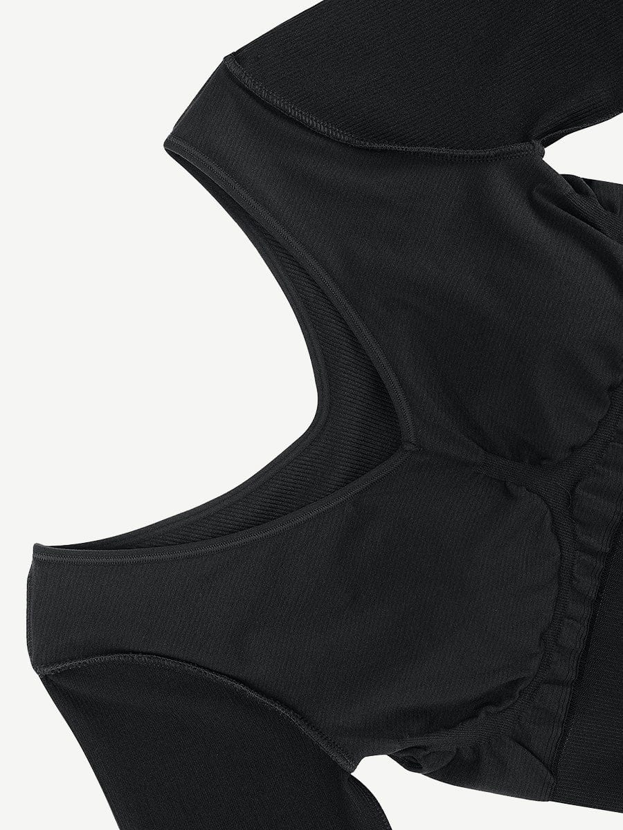 Wholesale Seamless V Neck Long Sleeve Waist Trimming Shaper Dress