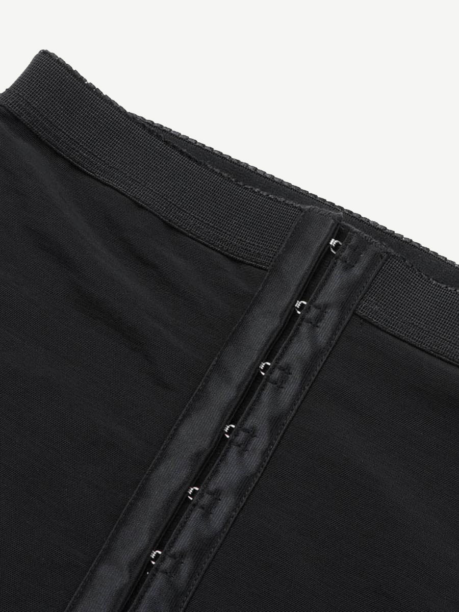 Wholesale Queen Size High Waist Post-surgical Slimming Shorts Lace Hemline Hooks