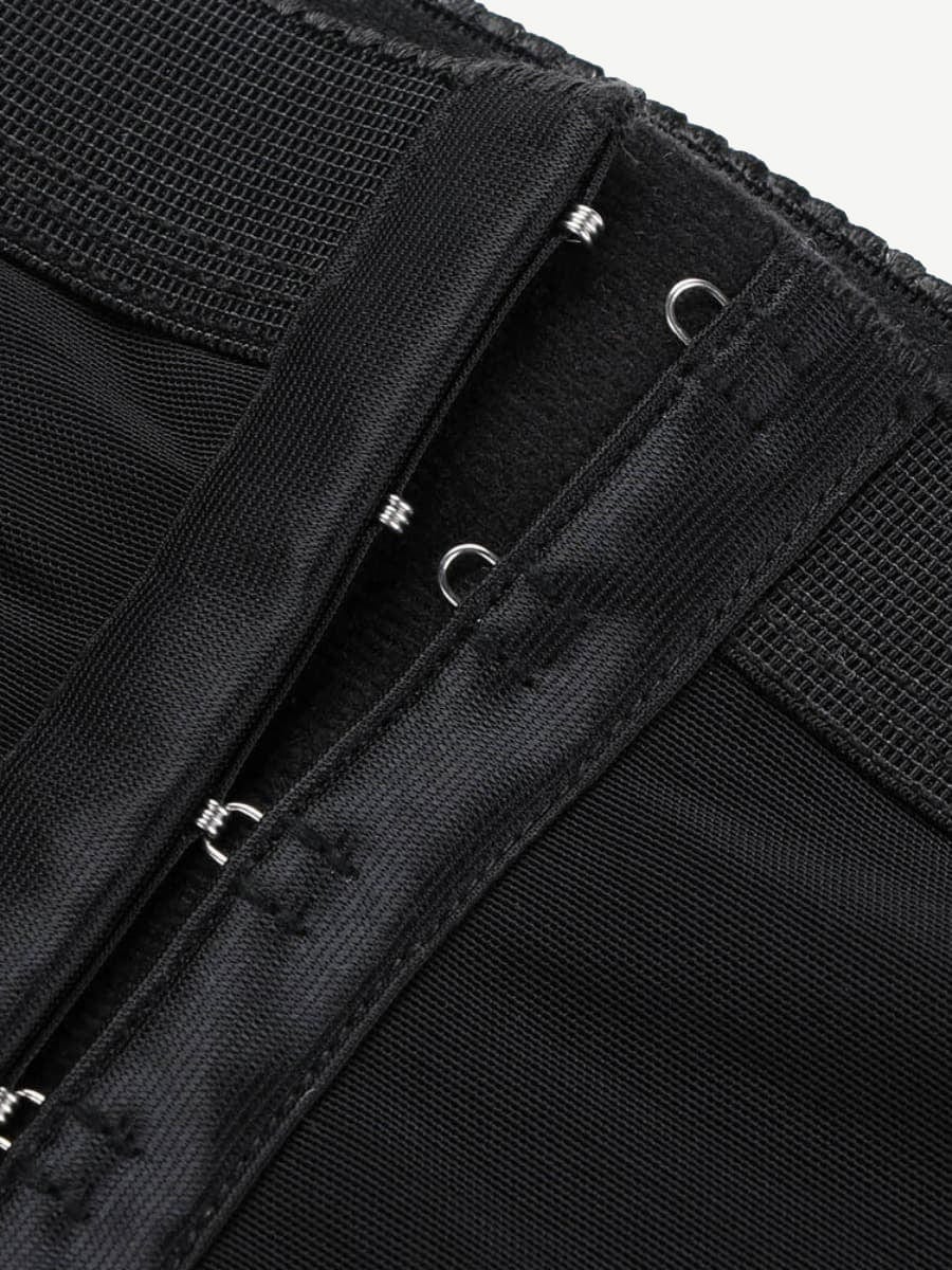 Wholesale Queen Size High Waist Post-surgical Slimming Shorts Lace Hemline Hooks