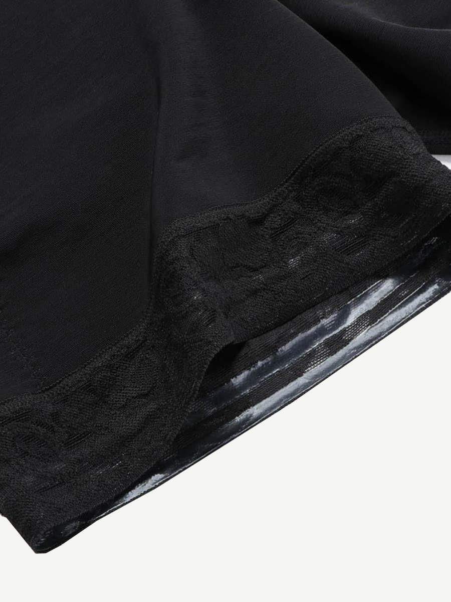 Wholesale Queen Size High Waist Post-surgical Slimming Shorts Lace Hemline Hooks