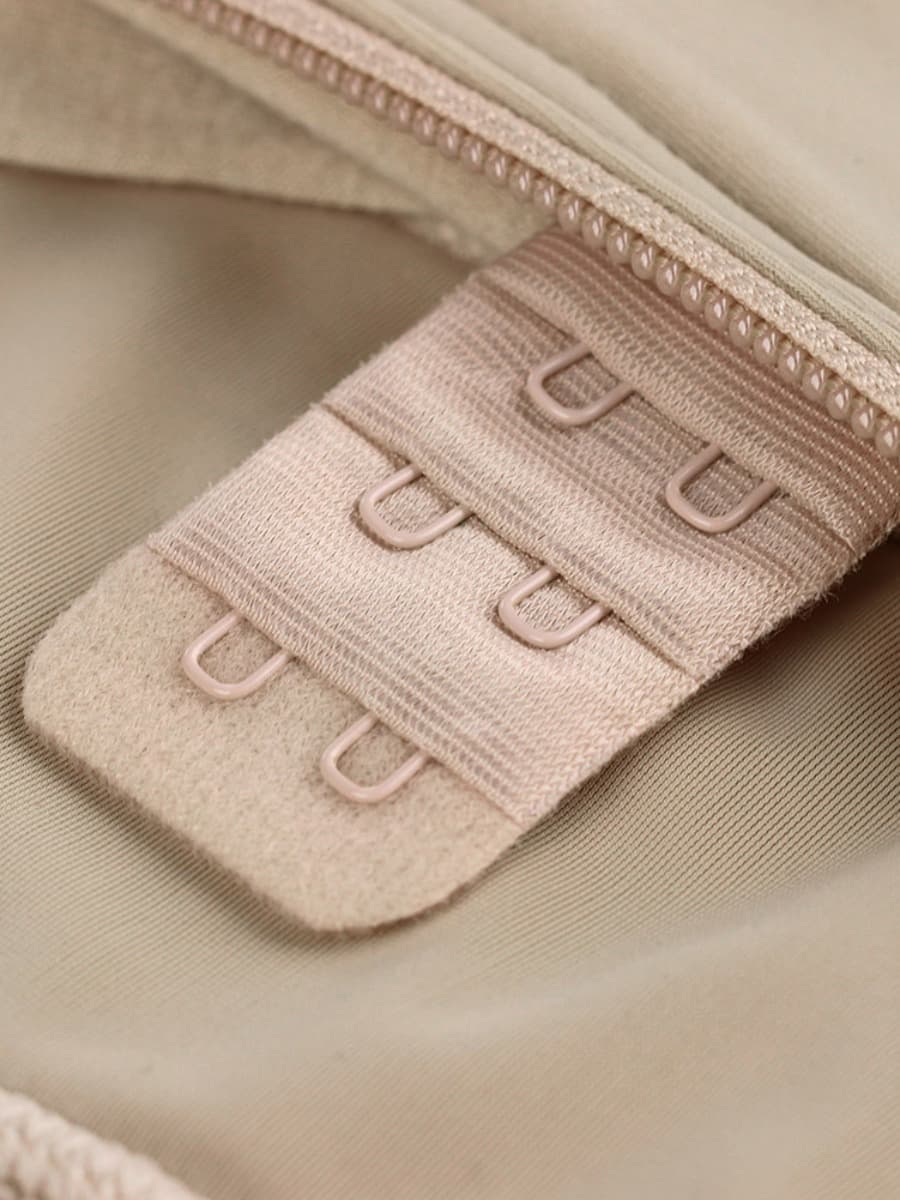 Wholesale Large Size Postoperative Full Body Shaper Front Zipper Smooth Abdomen