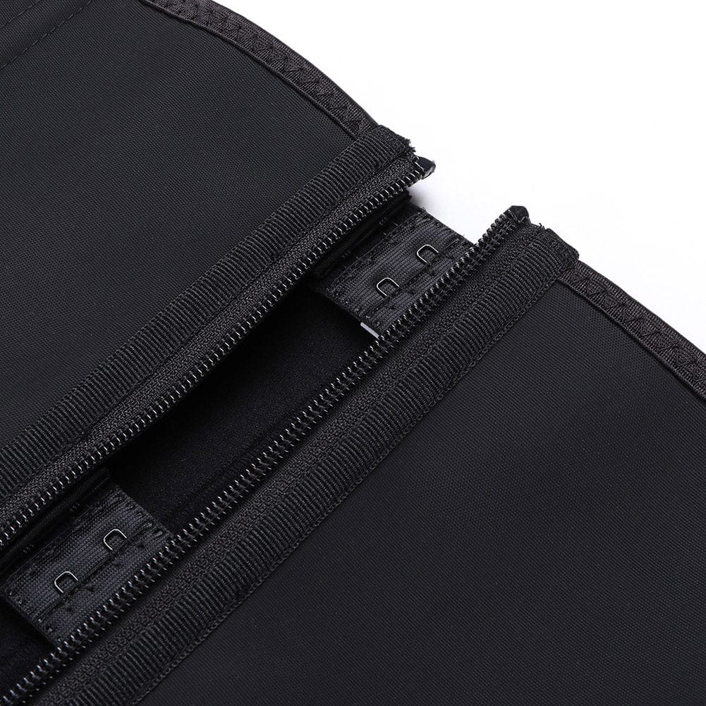 Wholesale Black Plus Size Latex Double Belt Waist Trainer 7 Steel Bones Compression