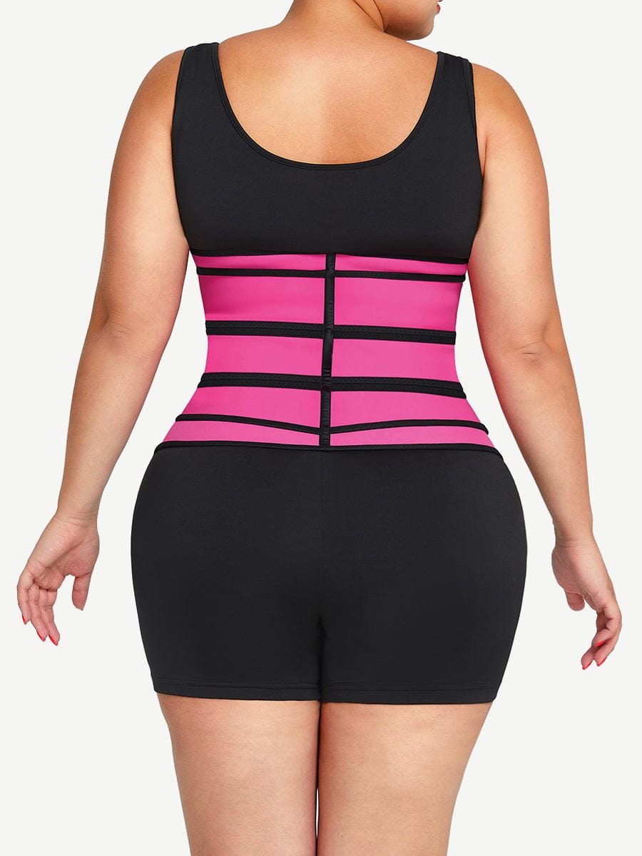 Wholesale Tummy Waist Trainer 7 Steel Bones Latex Zipper Control Midsection